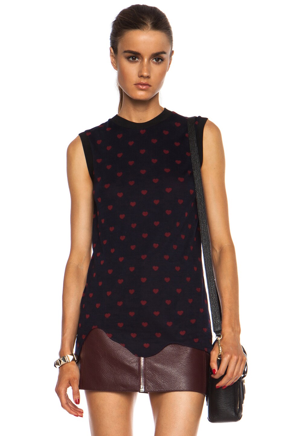 Image 1 of 3.1 phillip lim Heart Acrylic-Blnd Tank in Navy