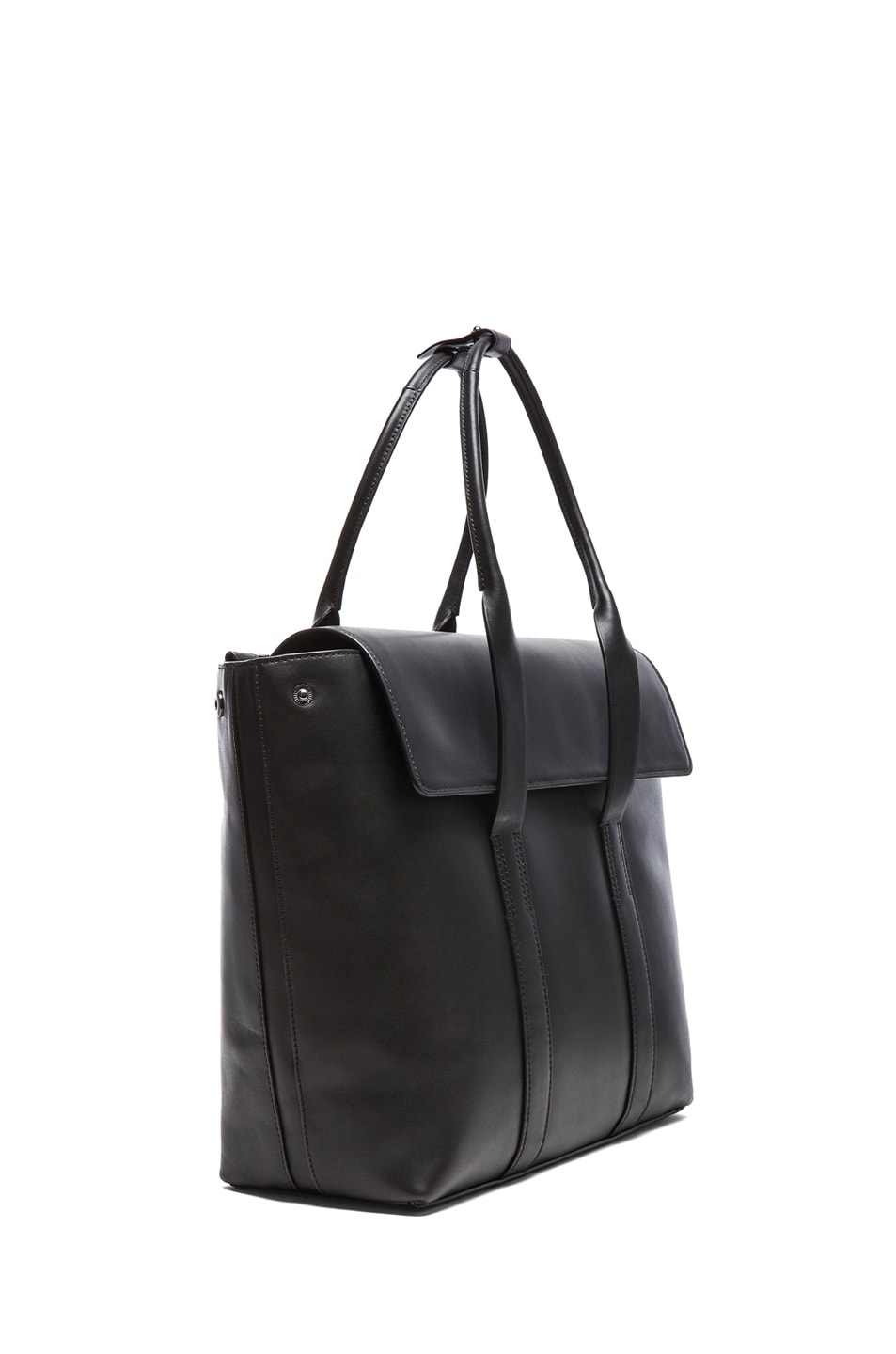 3.1 phillip lim Medium 31 Hour Satchel in Black & Gunmetal | FWRD