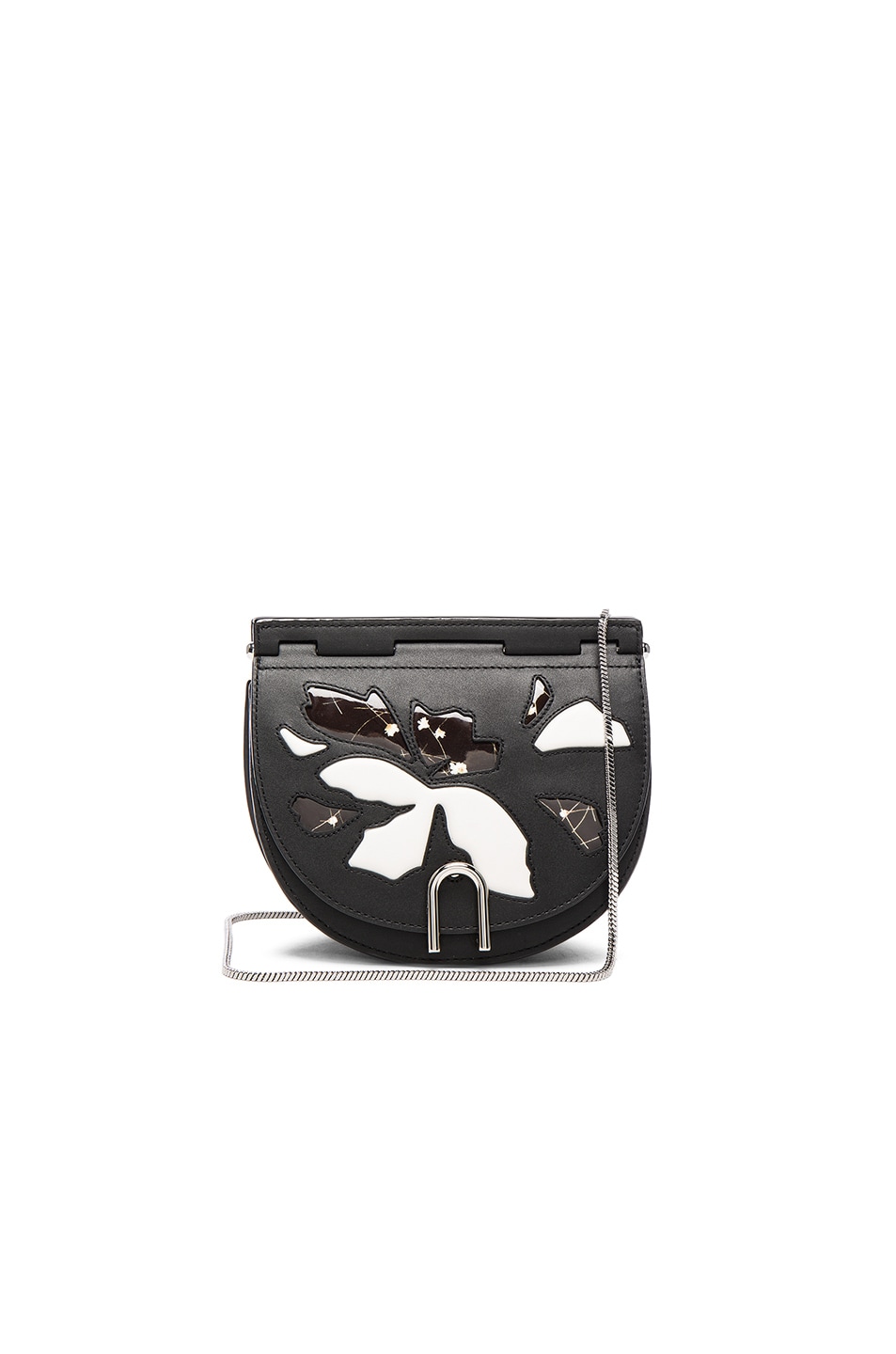 Image 1 of 3.1 phillip lim Hana Saddle Chain Bag in Black & White