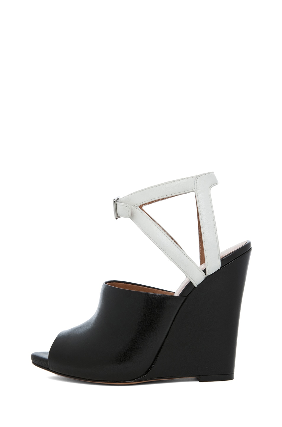Image 1 of 3.1 phillip lim Juliette Leather Wedge in Black & White