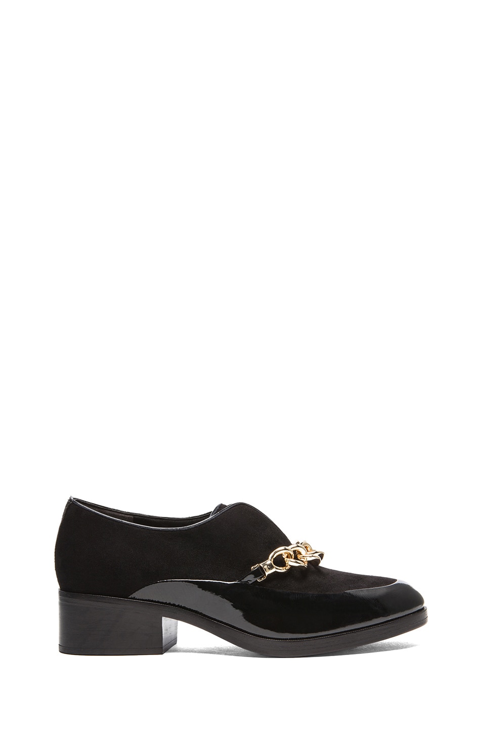 Image 1 of 3.1 phillip lim Chain Suede & Leather Oxfords in Black