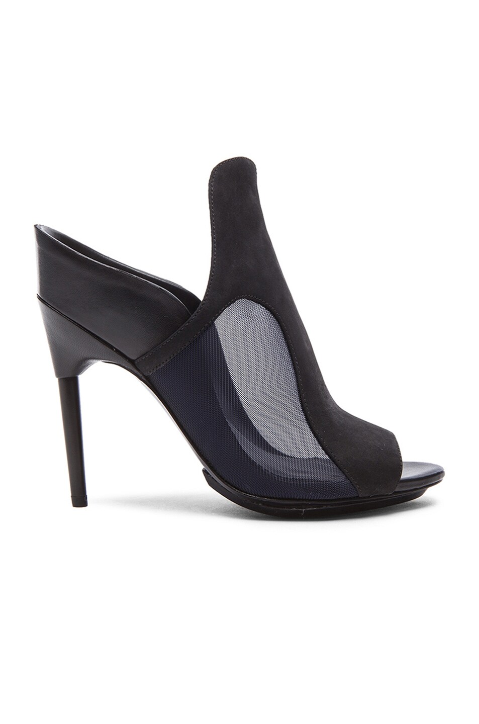 Image 1 of 3.1 phillip lim Aria High Heel Calfskin Leather Mules in Black & Blue