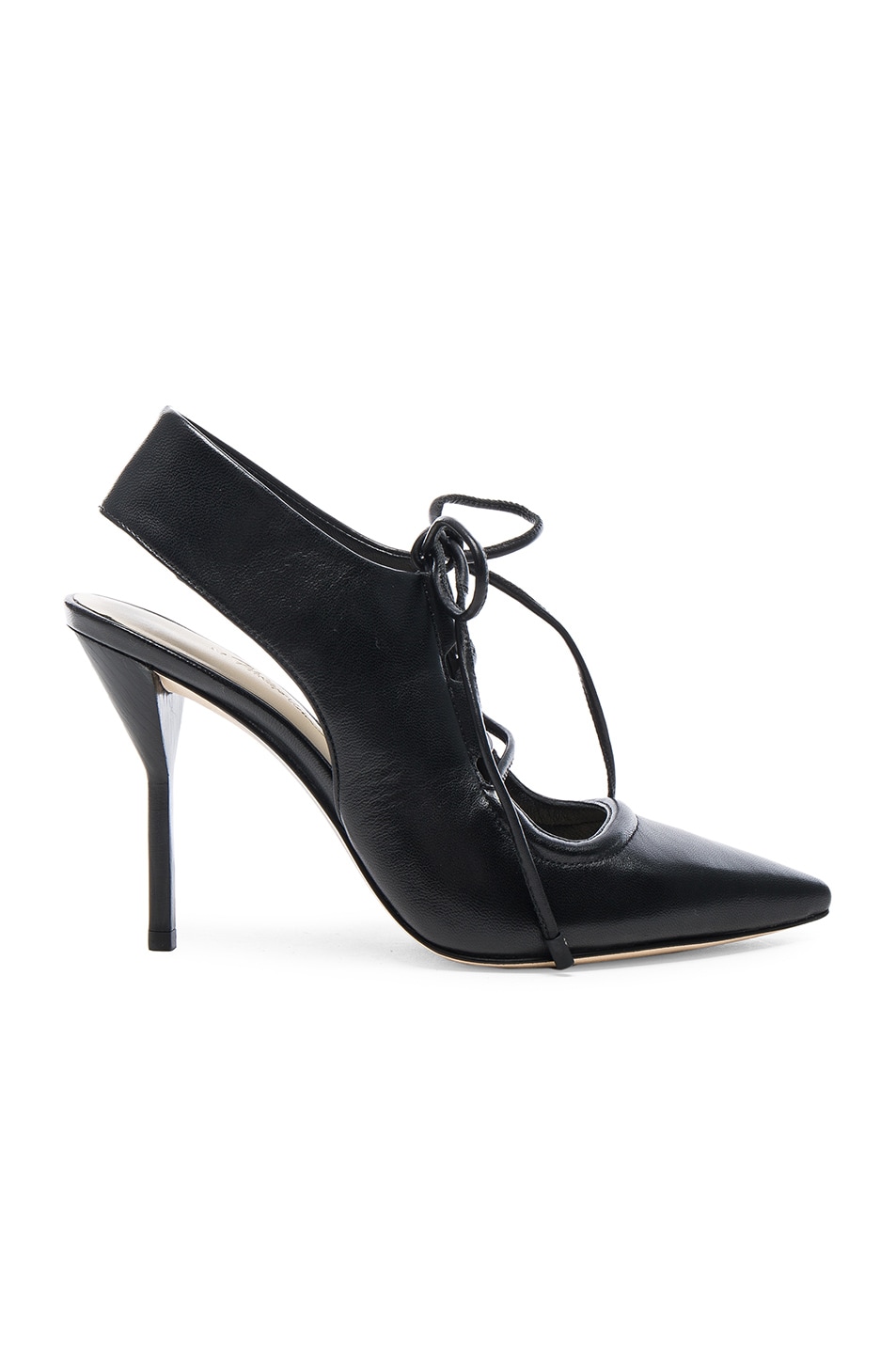 Image 1 of 3.1 phillip lim Leather Martini Lace Up Heels in Black