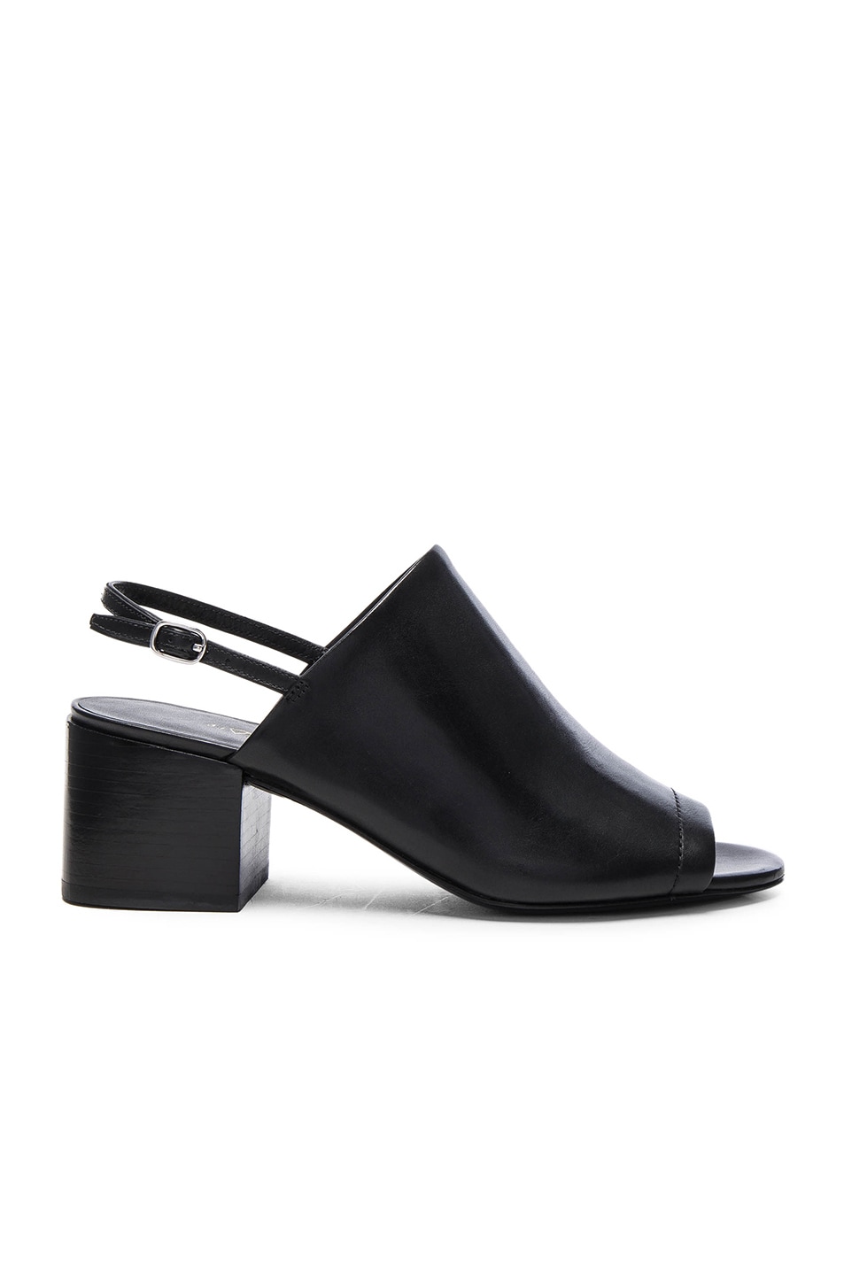 Image 1 of 3.1 phillip lim Leather Cube Slingback Heels in Black