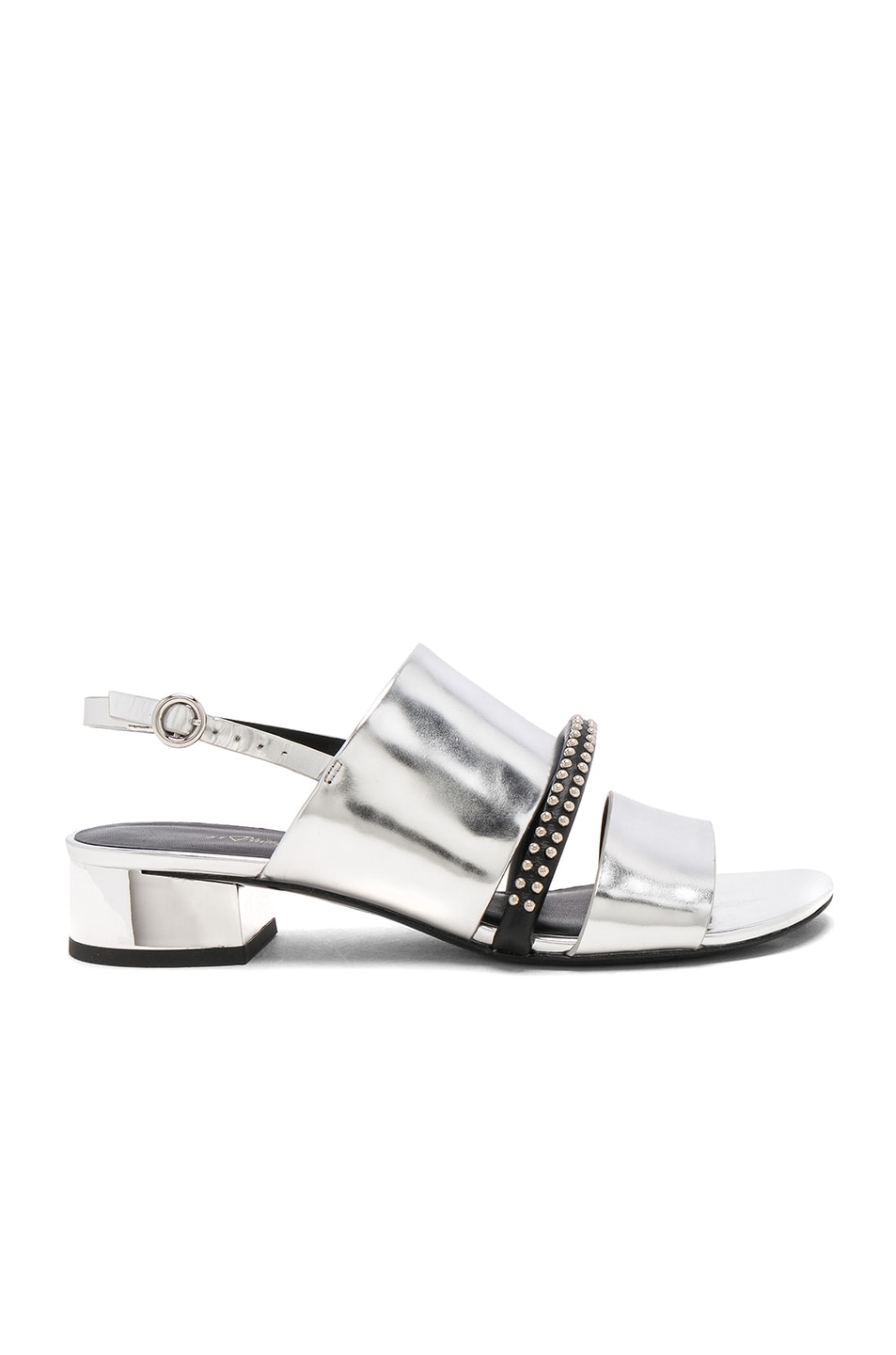 Image 1 of 3.1 phillip lim Drum Studded Strap Sandal in Silver