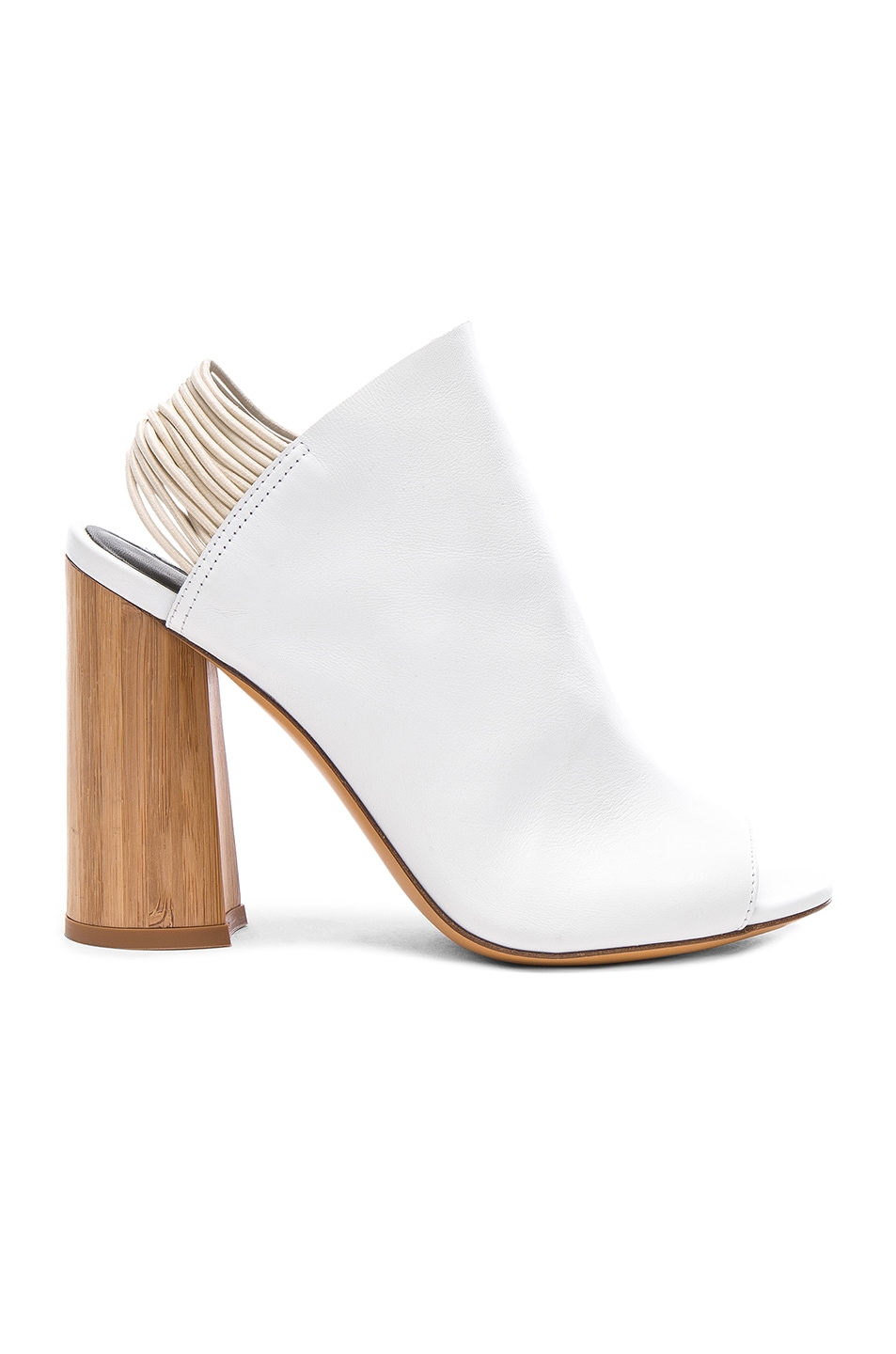 Image 1 of 3.1 phillip lim Leather Drum Glove Slingback Heels in White