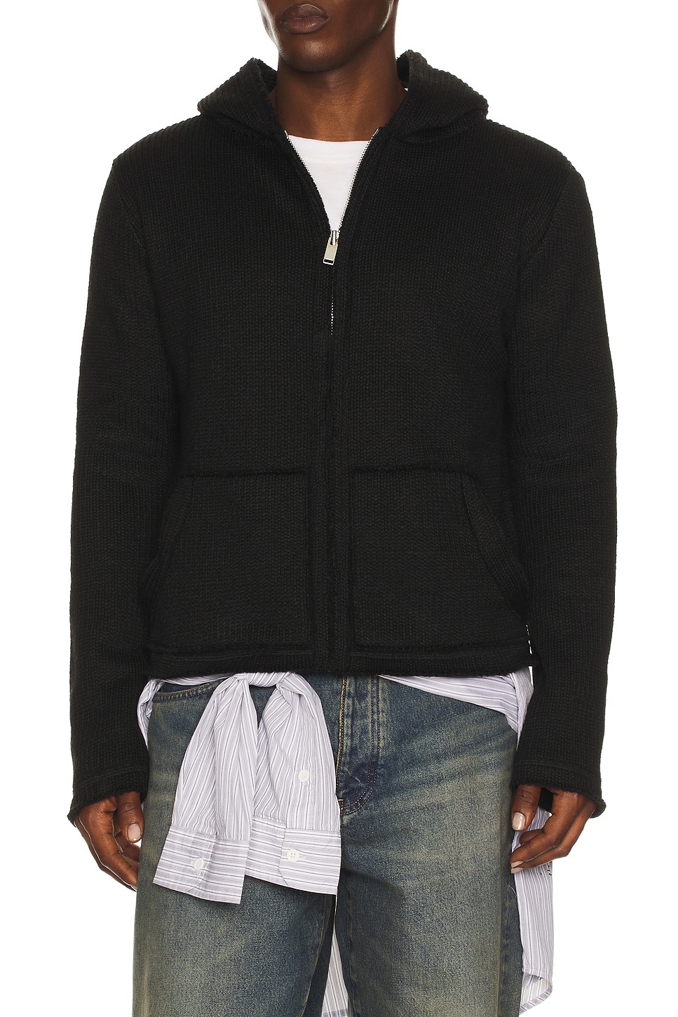 Image 1 of 424 Baby Hoodie in Black