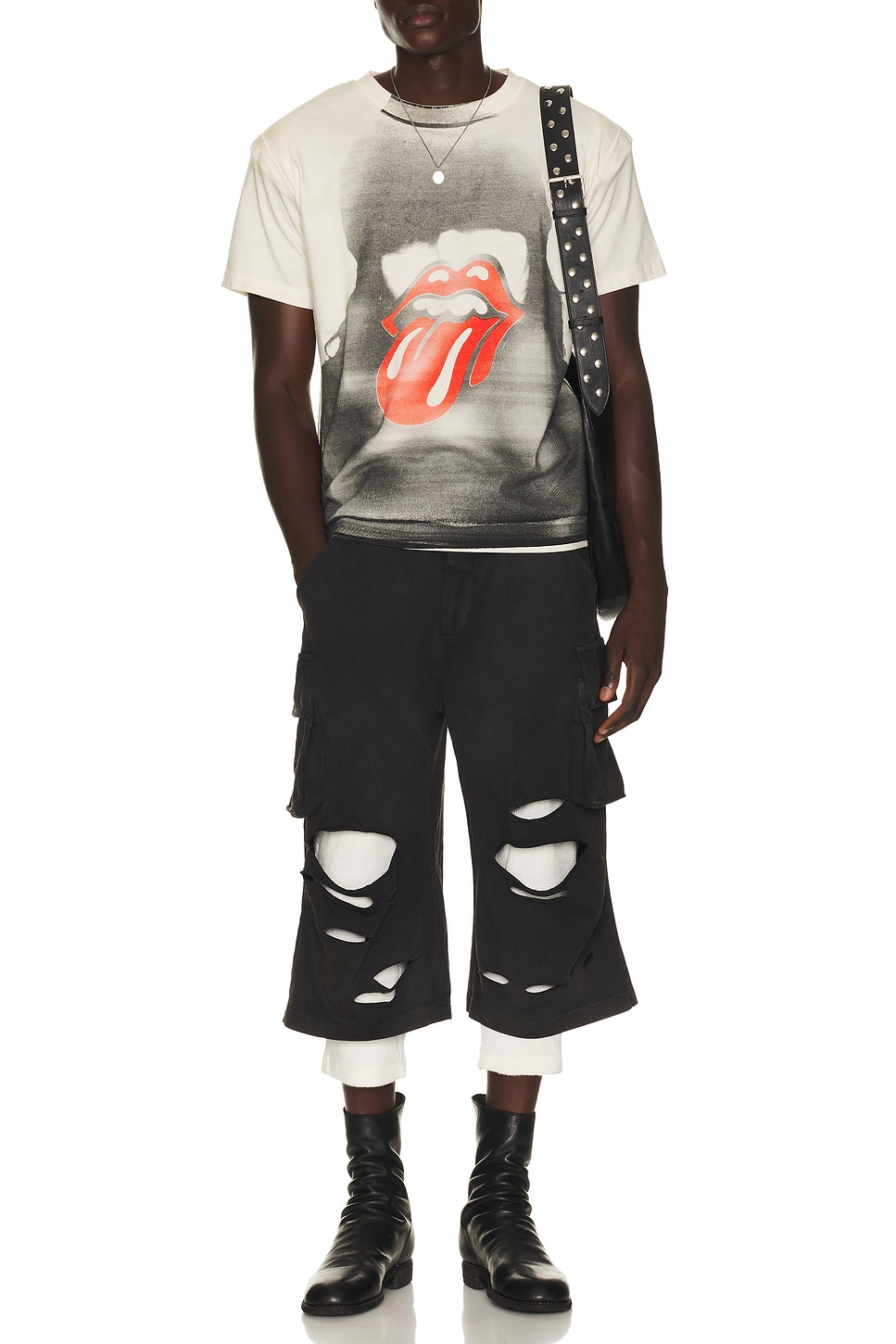 424 G Tee In White