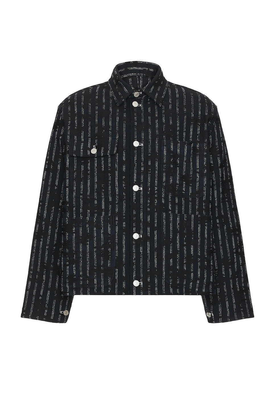 Image 1 of 4SDESIGNS Utility Jacket in Navy