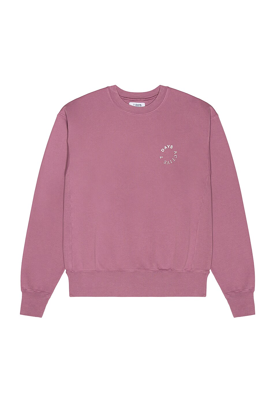 Image 1 of 7 Days Active Monday Crewneck in Faded Purple
