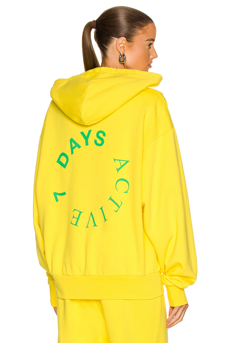 Image 1 of 7 Days Active Oversized Hoodie in Blazing Yellow