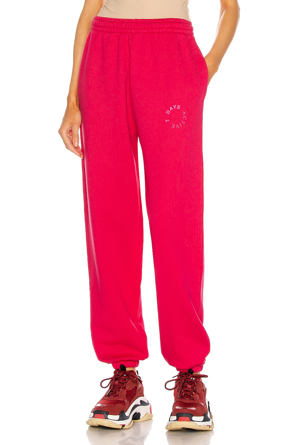 Image 1 of 7 Days Active Monday Pant in Bright Rose Pink