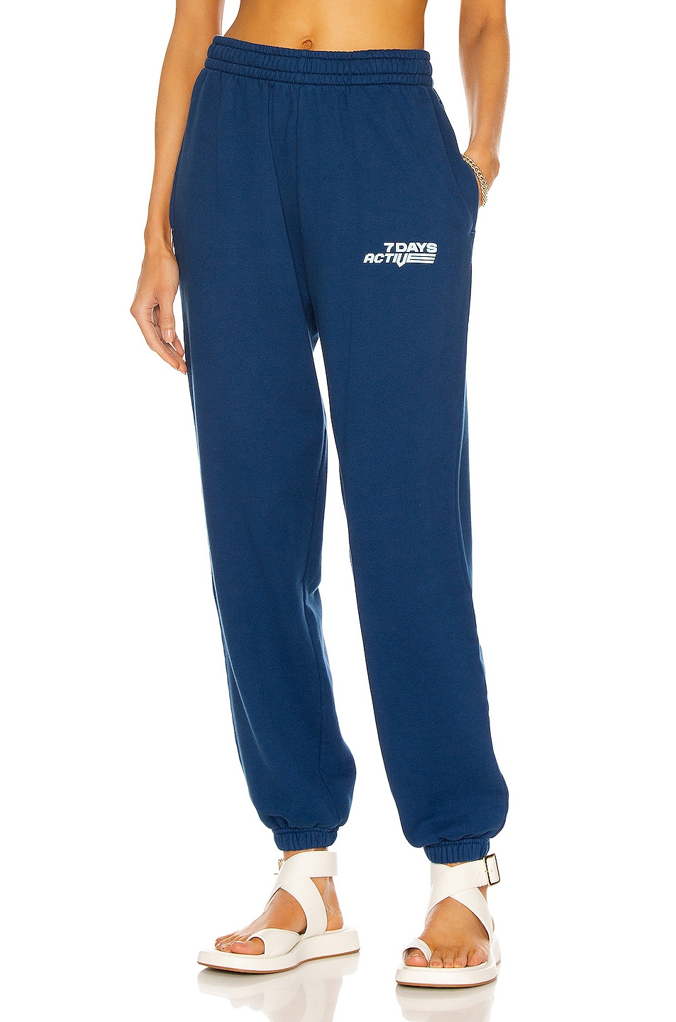 Image 1 of 7 Days Active Monday Pants in Estate Blue