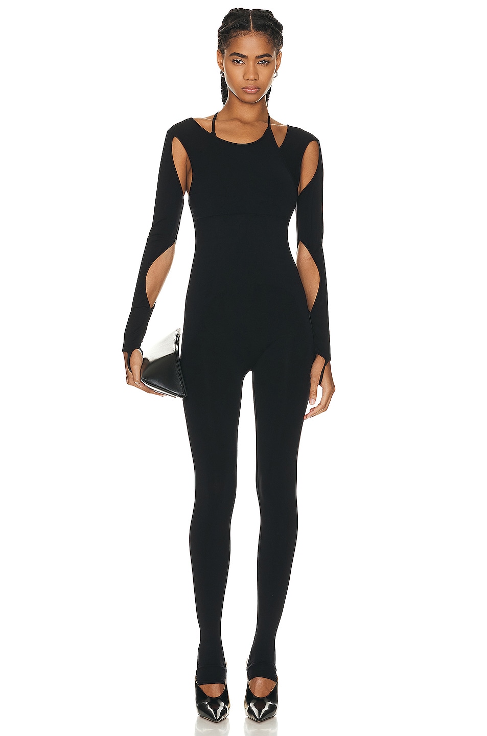 Andreadamo Sculpting Jersey Jumpsuit in Black | FWRD