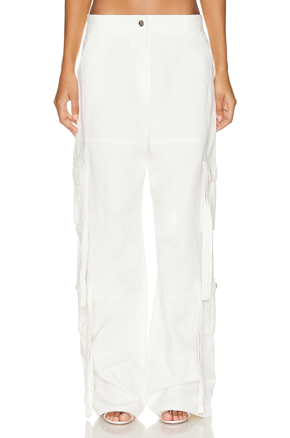 Image 1 of Andreadamo Drill Cargo Pant in Ivory