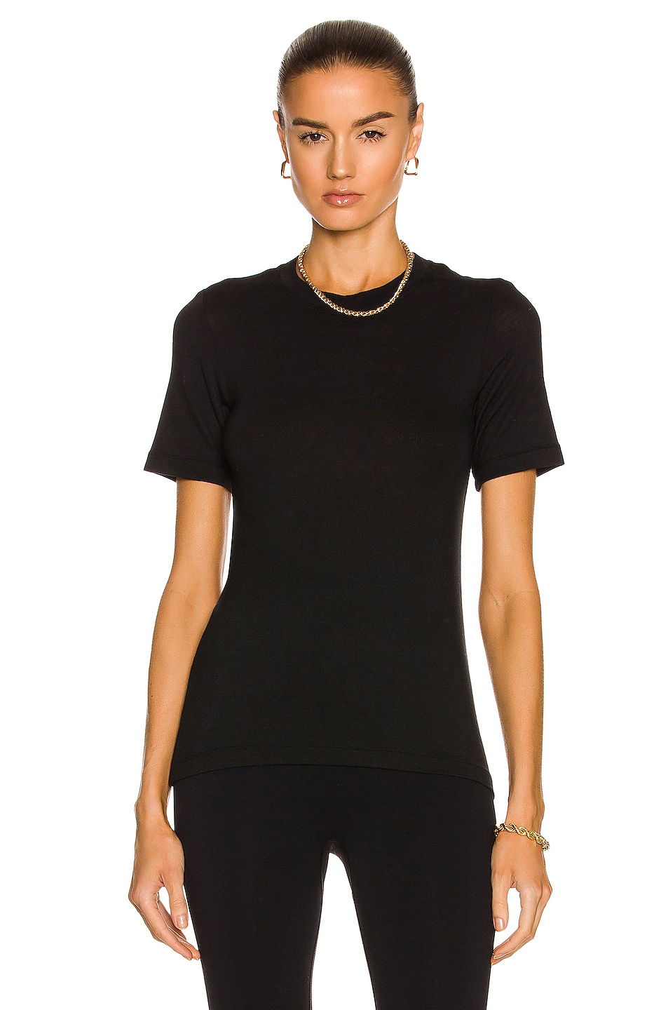 Image 1 of ALALA Washable Cashmere Tee in Black