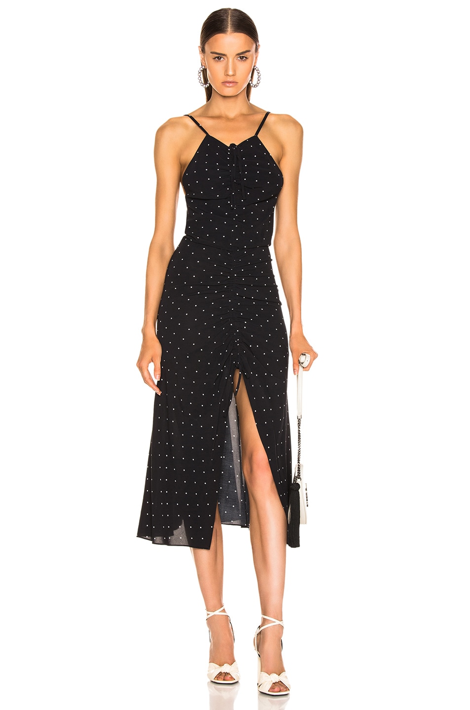 Image 1 of Alice McCall Oscar Rouched Midi Dress in Black