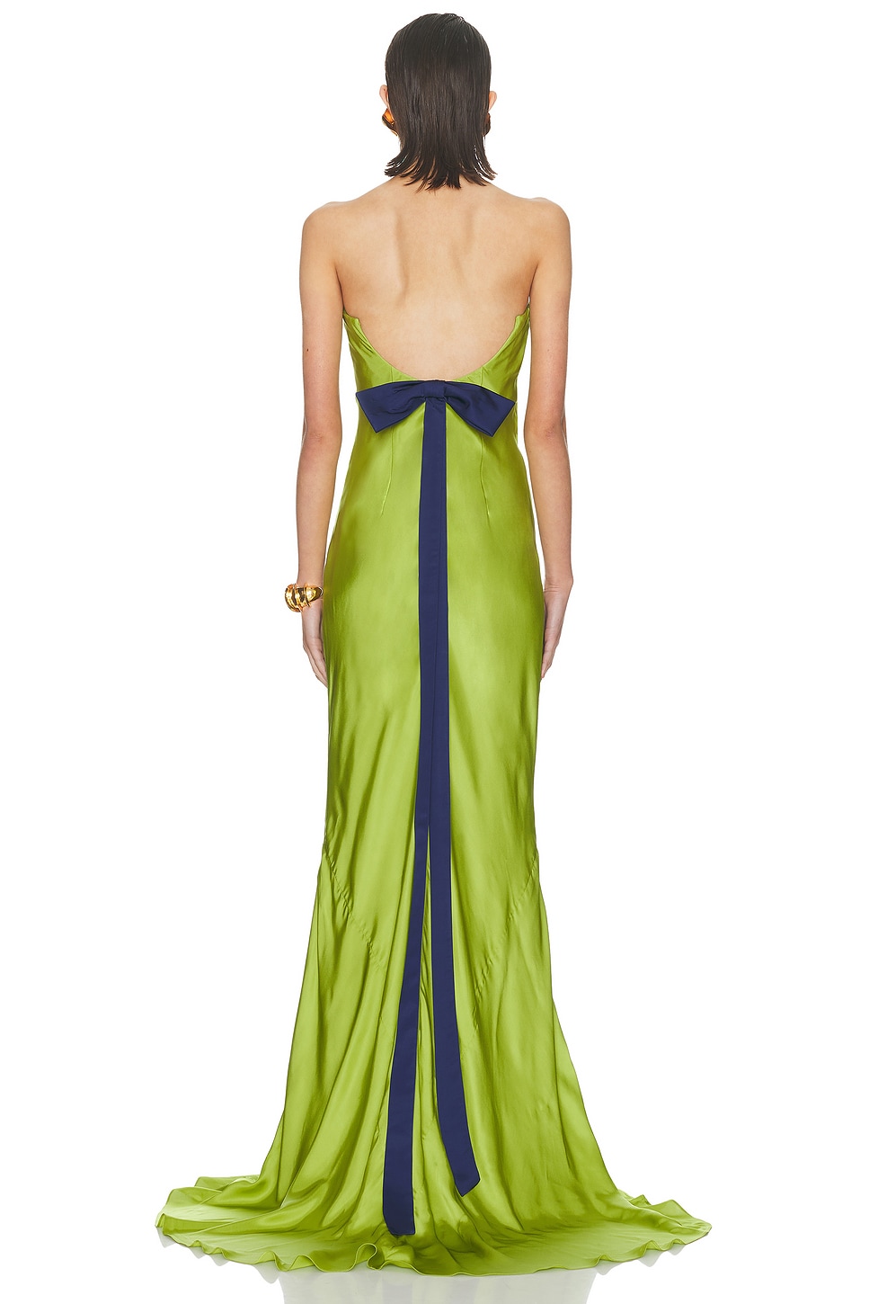 Open Back Gown With Bow
