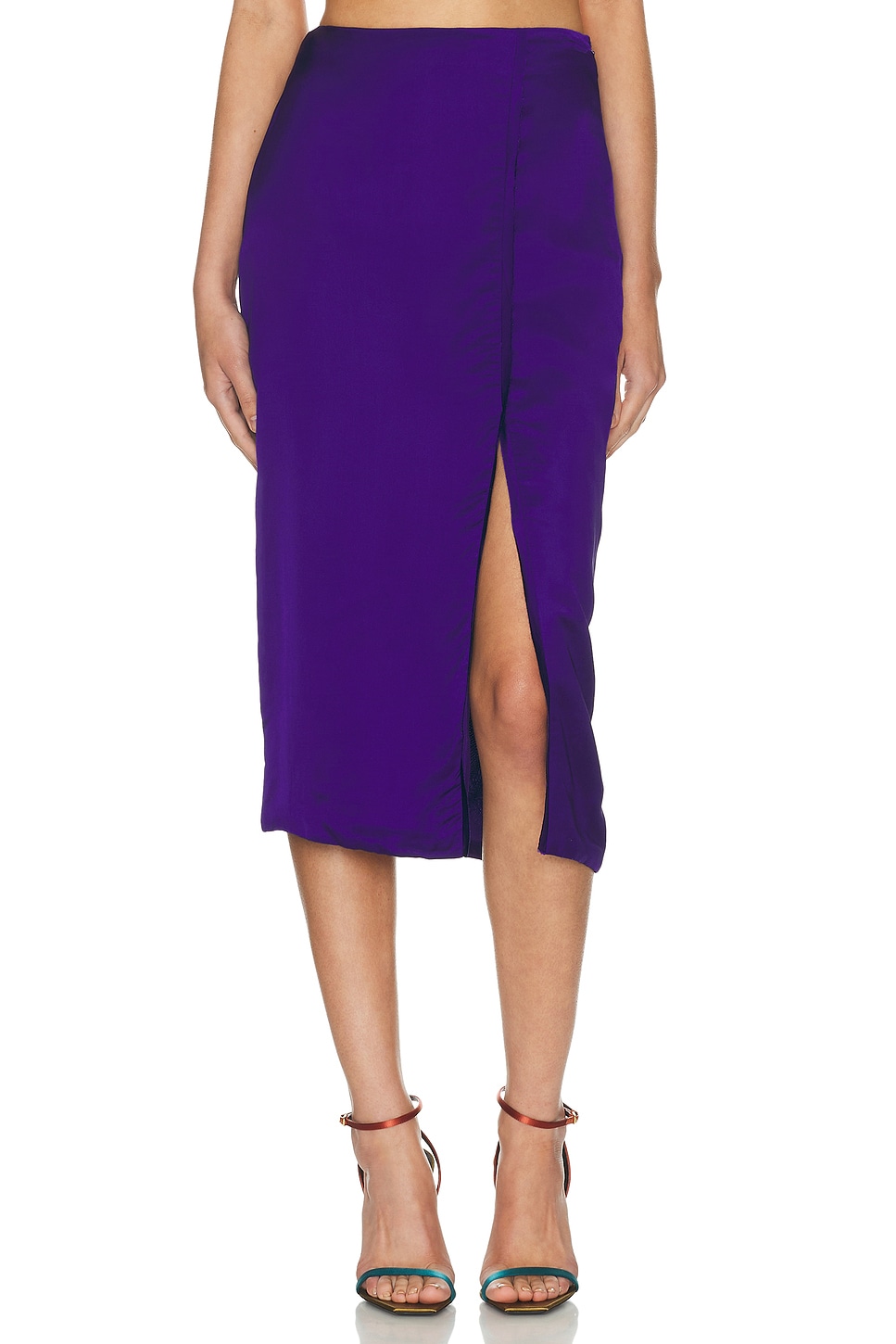 Alejandra Alonso Rojas Un Edge Pencil Skirt In Purple