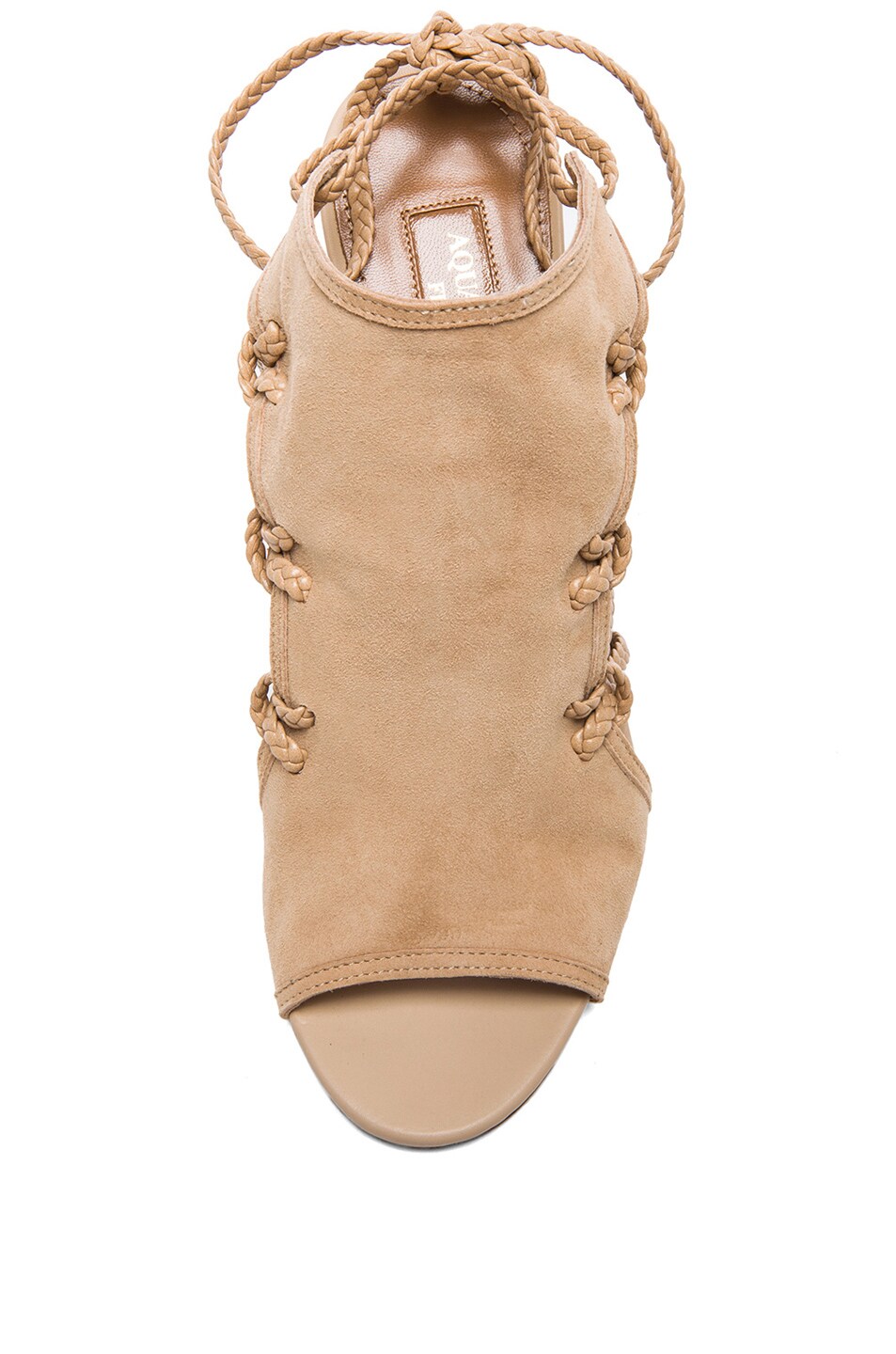 aquazzura nude heels