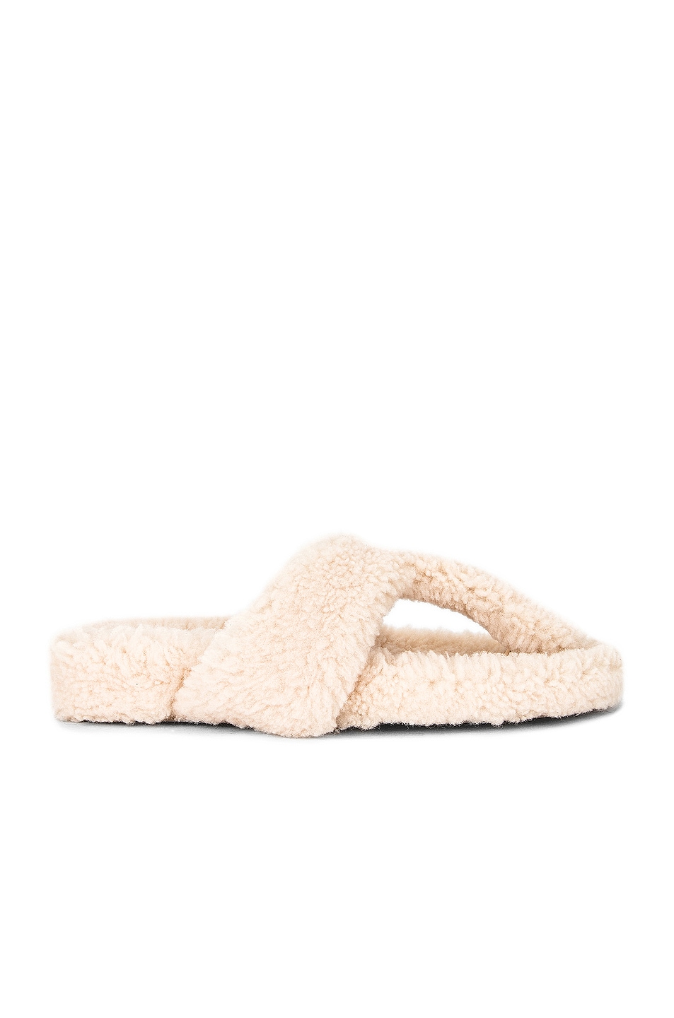 Image 1 of Aquazzura Relax Flat Footbed Sandal  in Cream