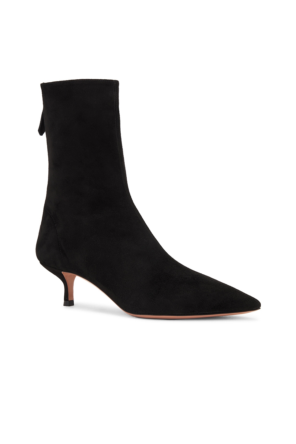 Aquazzura Montmartre 50 Suede Ankle Boots In Black