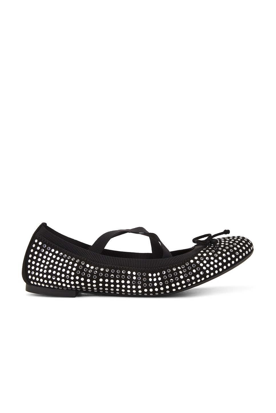 Image 1 of Aquazzura Remix Ballet Flat in Black & Silver