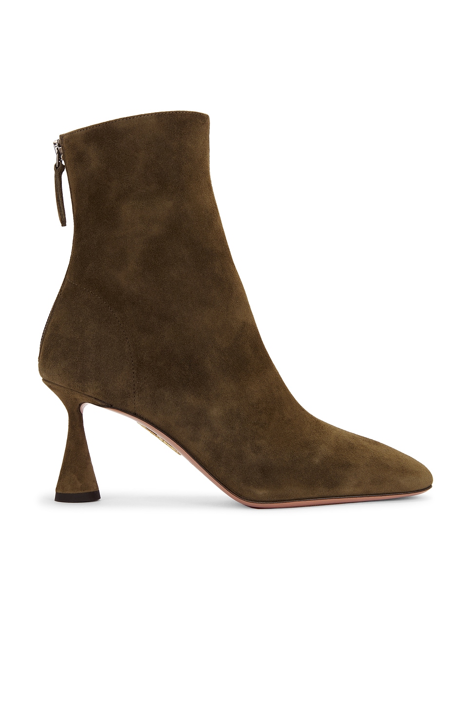 Image 1 of Aquazzura Amore 75 Bootie in Moss Green
