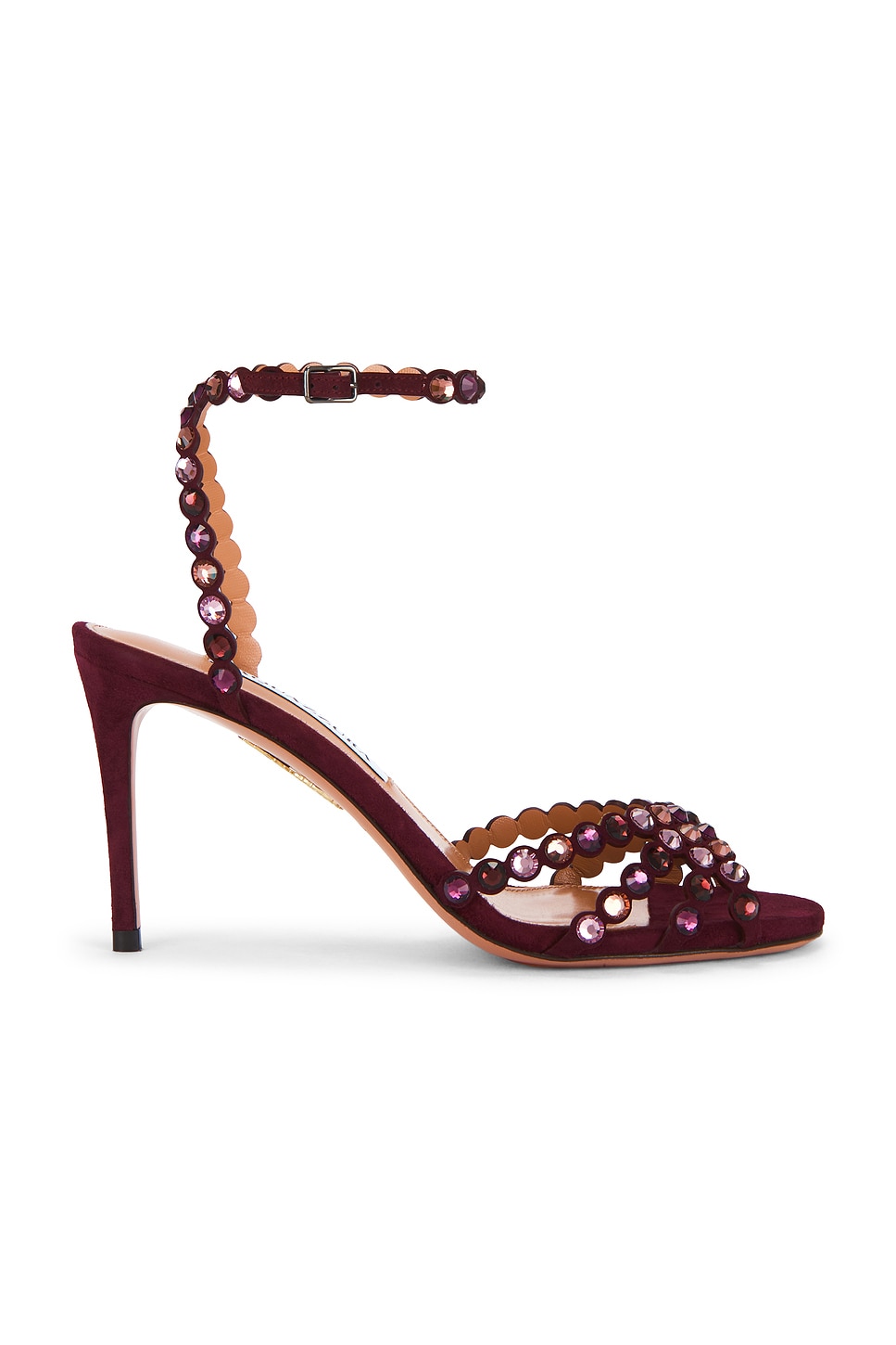 Image 1 of Aquazzura Tequila 85 Sandal in Blackberry