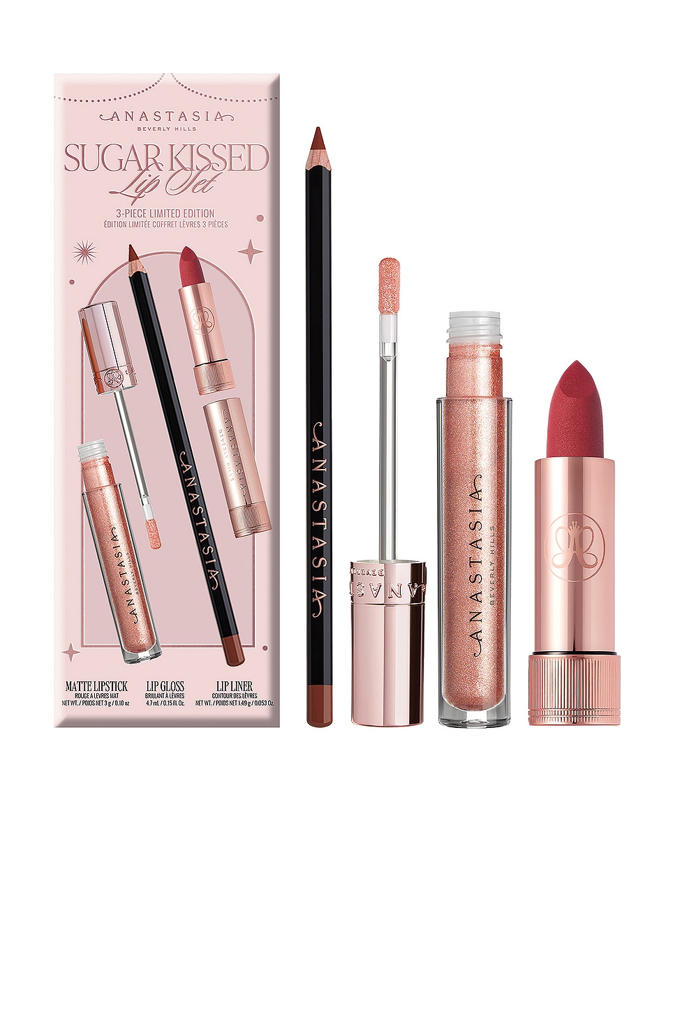 Anastasia Beverly Hills Sugar Kissed Lip Set in Beauty: Multi