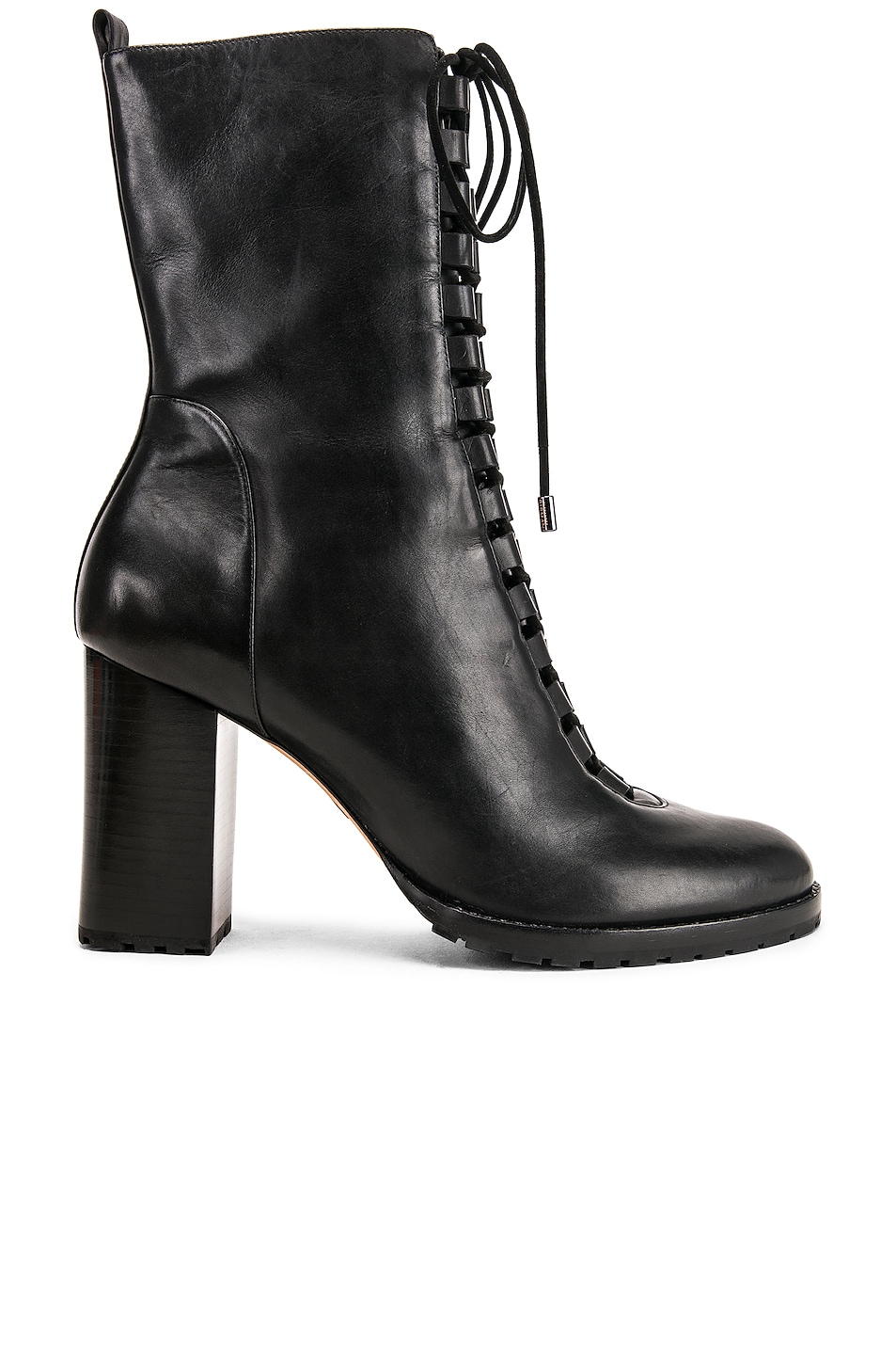 Image 1 of Alexandre Birman Lace Up Combat Boots in Black