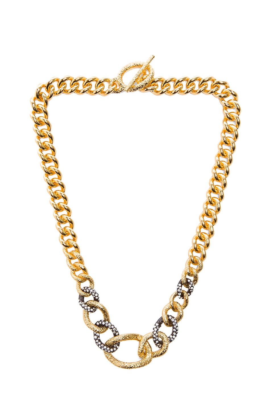 Image 1 of Alexis Bittar Chain Link Single Strand Necklace in Gold