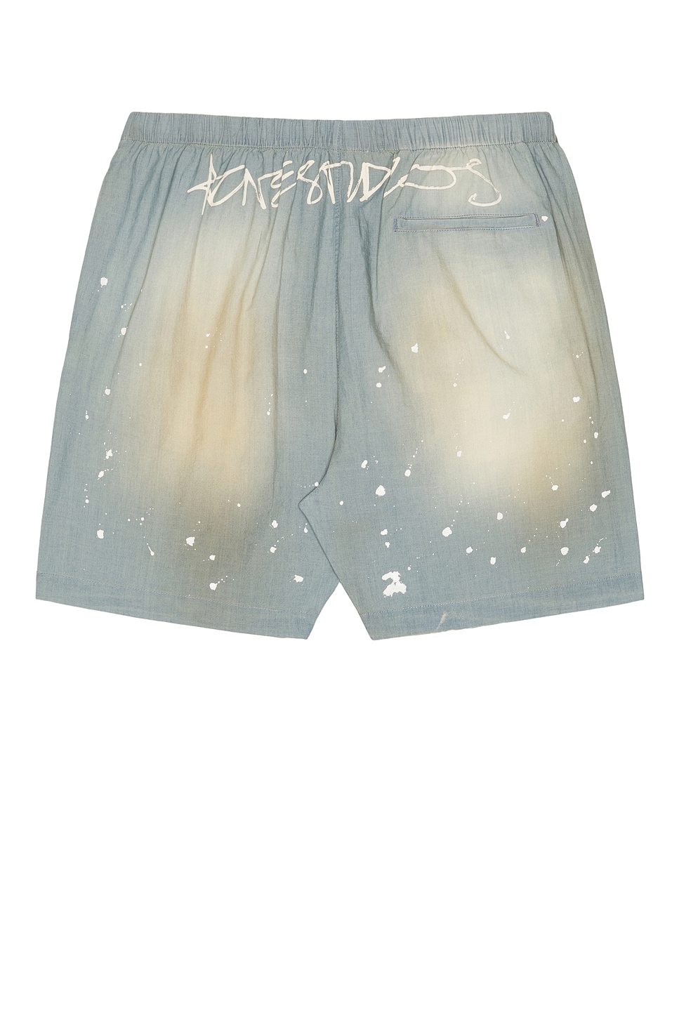 Acne Studios Ruxer Light Chambray Short In Blue