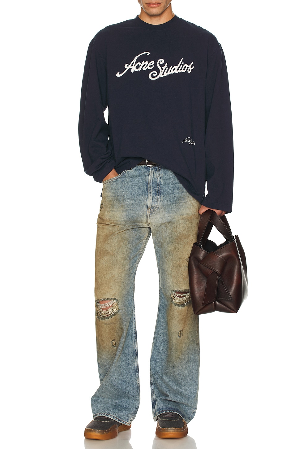 Image 1 of Acne Studios 2021M Penicillin Jeans in Mid Blue
