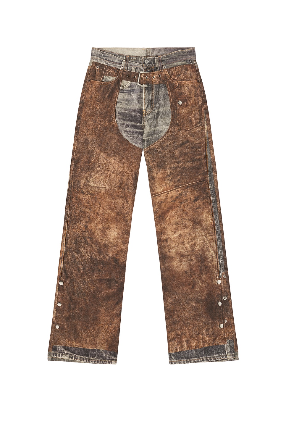 Image 1 of Acne Studios Pentyone Denim Pant in Blue & Brown