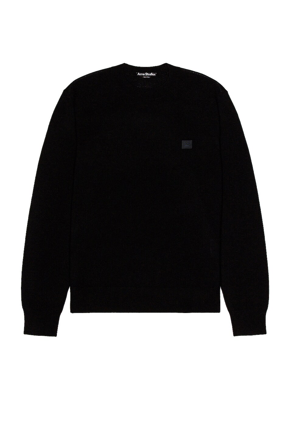 Image 1 of Acne Studios Kalon New Face Sweater in Black