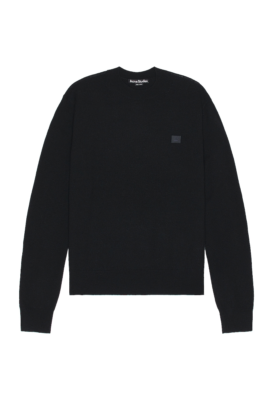 Acne Studios Face Sweater in Black | FWRD