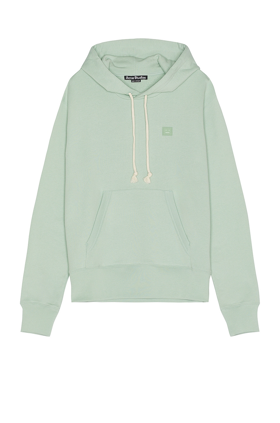 Image 1 of Acne Studios Fairah X Face Hoodie in Soft Green