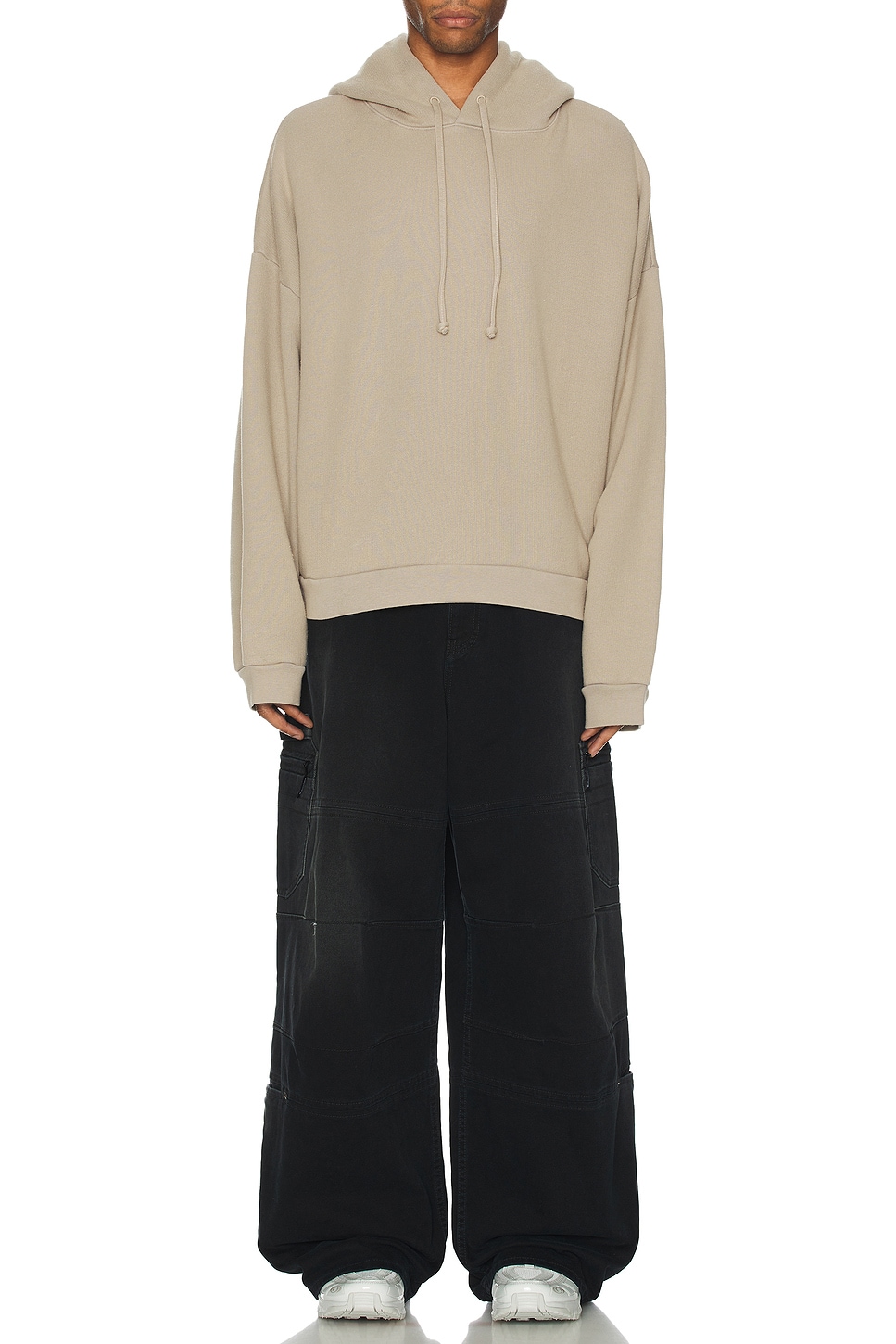 Image 1 of Acne Studios Hoodie in Concrete Grey