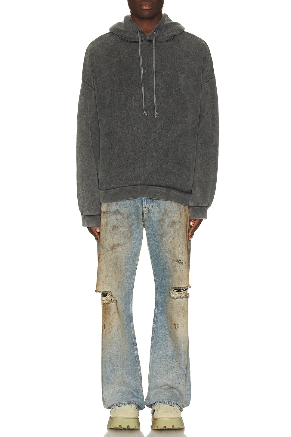 Image 1 of Acne Studios Hoodie in Faded Black