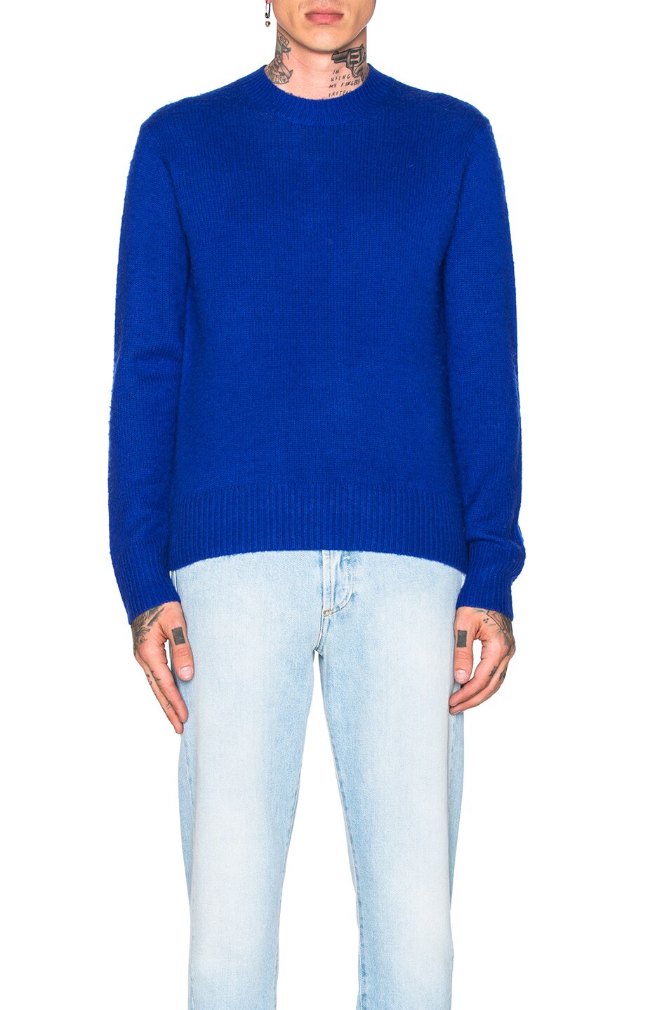 Image 1 of Acne Studios Peele Sweater in Electric Blue