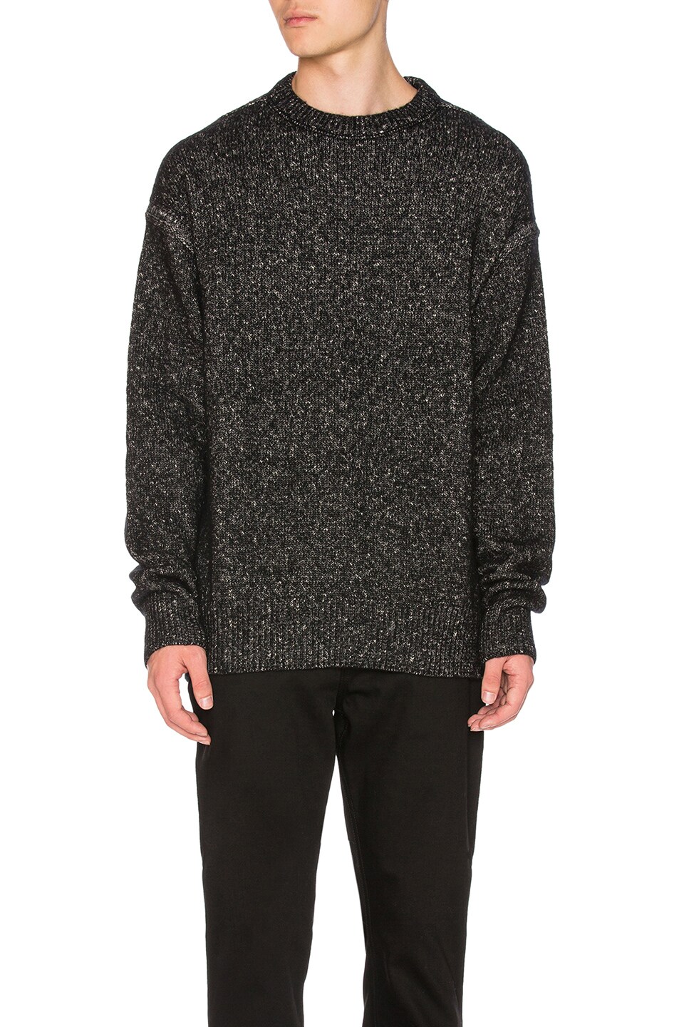 Image 1 of Acne Studios Nole Pullover Sweater in Black