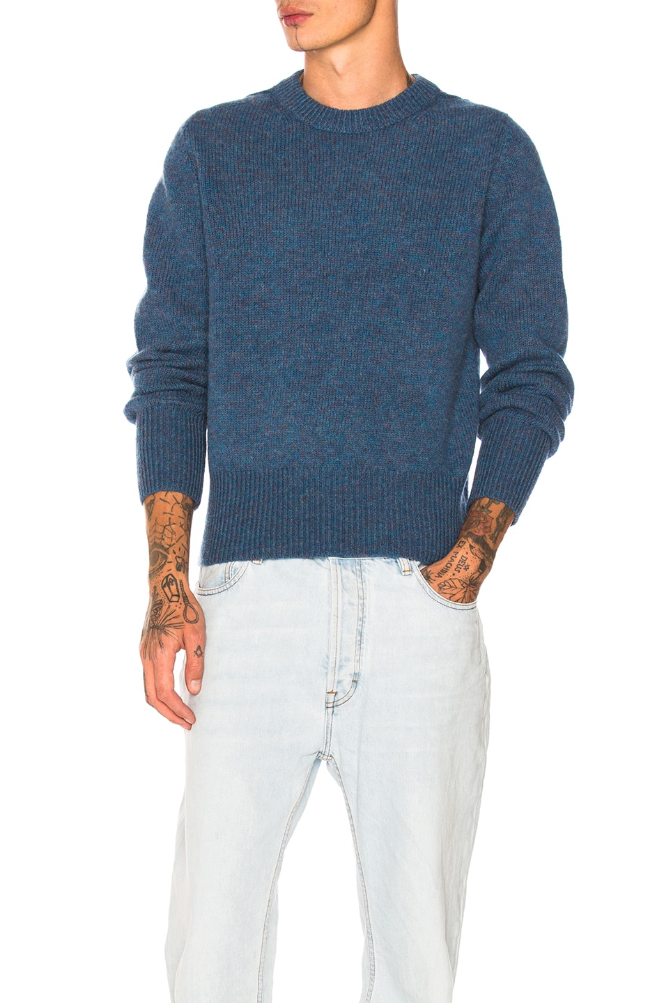 Image 1 of Acne Studios Kai Pullover Sweater in Blue Mirage