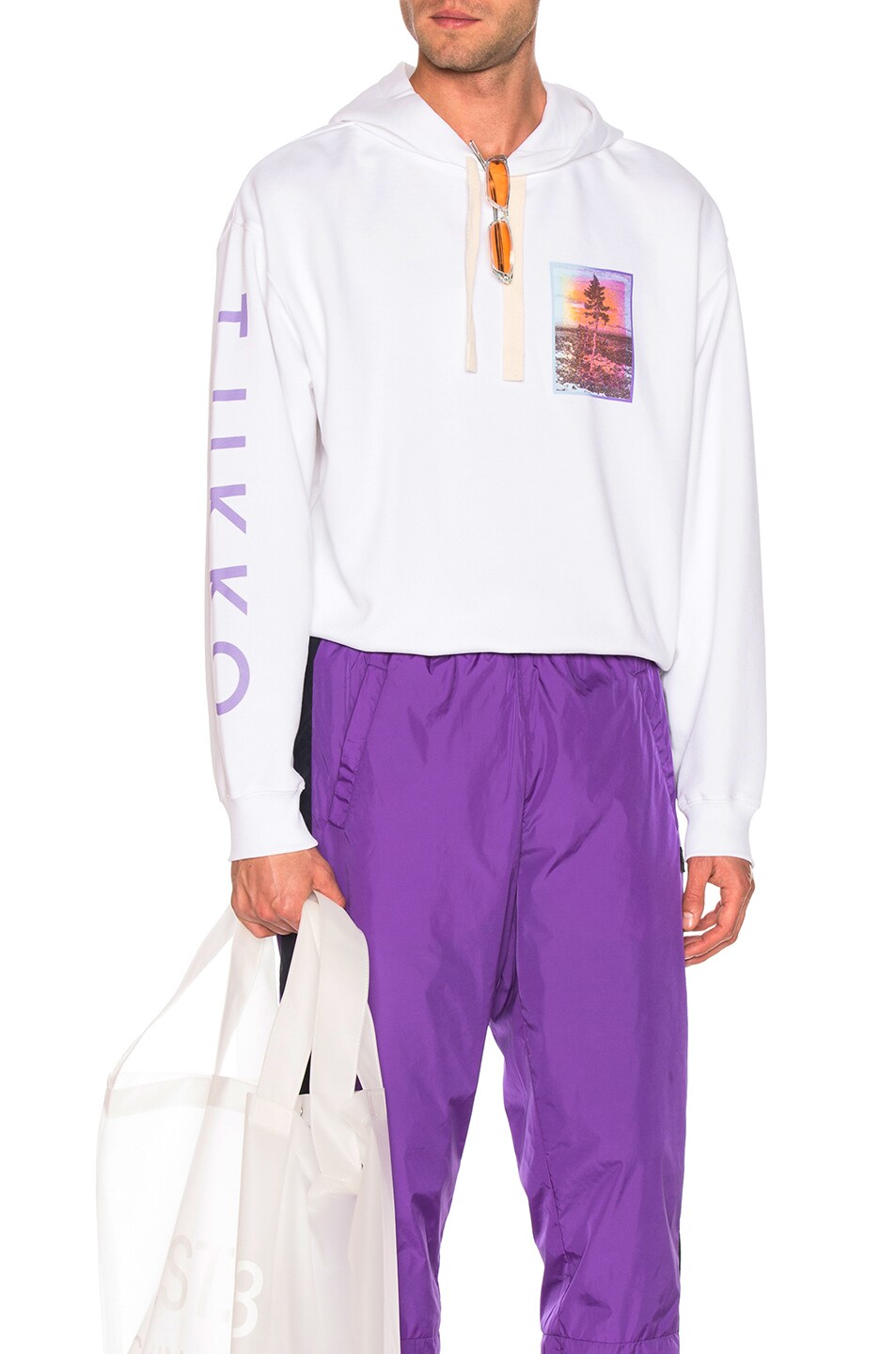 Image 1 of Acne Studios Farrin Sweden Hoodie in White