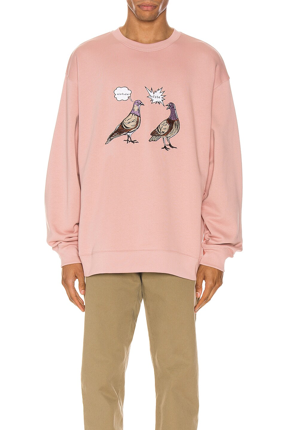 Image 1 of Acne Studios Forba Animal Sweatshirt in Old Pink