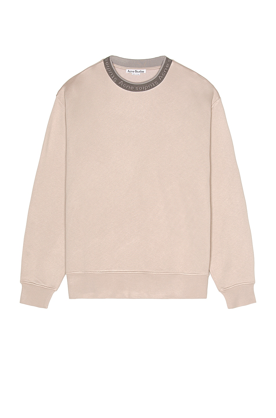 Image 1 of Acne Studios Crewneck Sweater in Oyster Grey