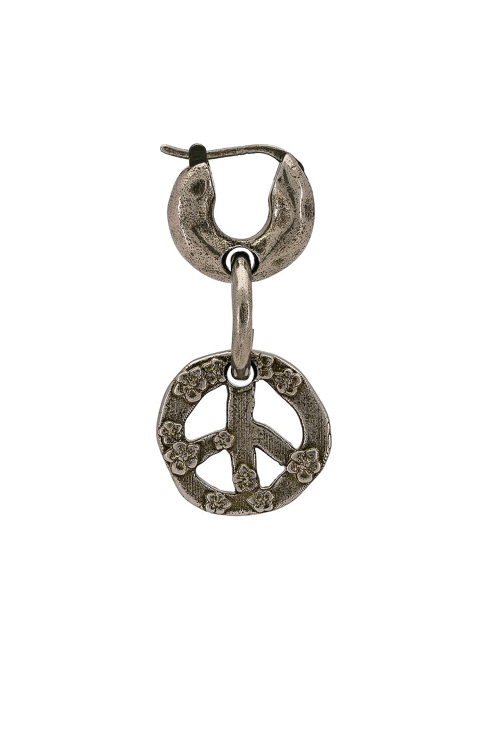 Image 1 of Acne Studios Peace Earring in Antique Silver
