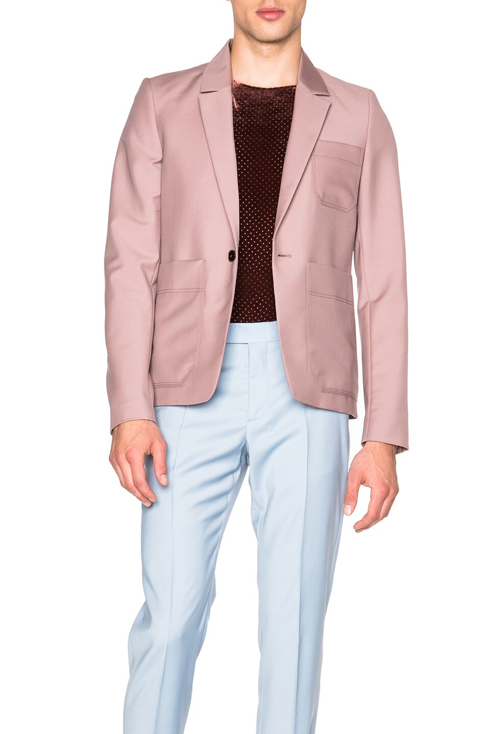 Image 1 of Acne Studios Time Blazer in Old Pink