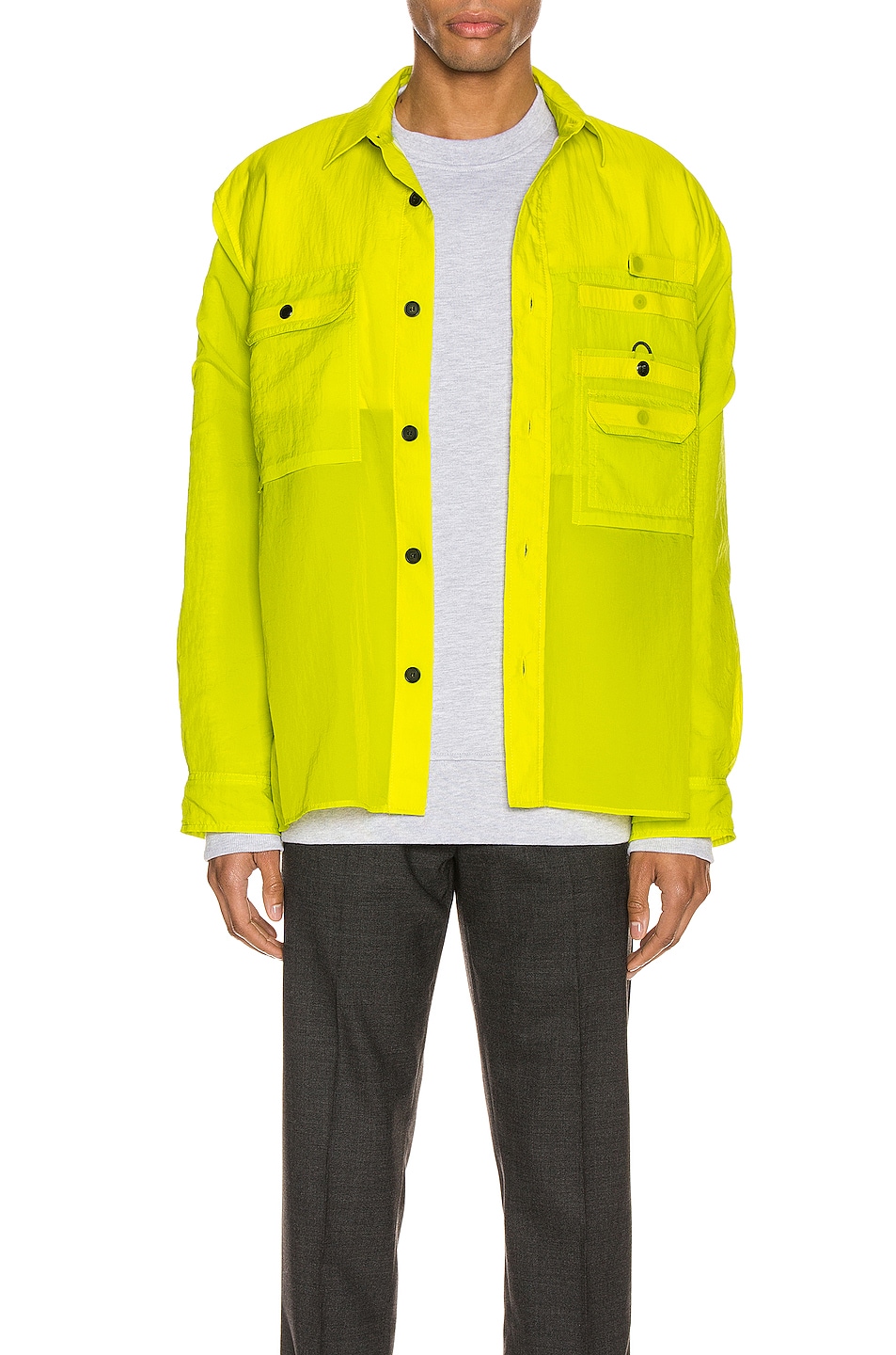 Image 1 of Acne Studios Nylon Jacket in Sharp Yellow