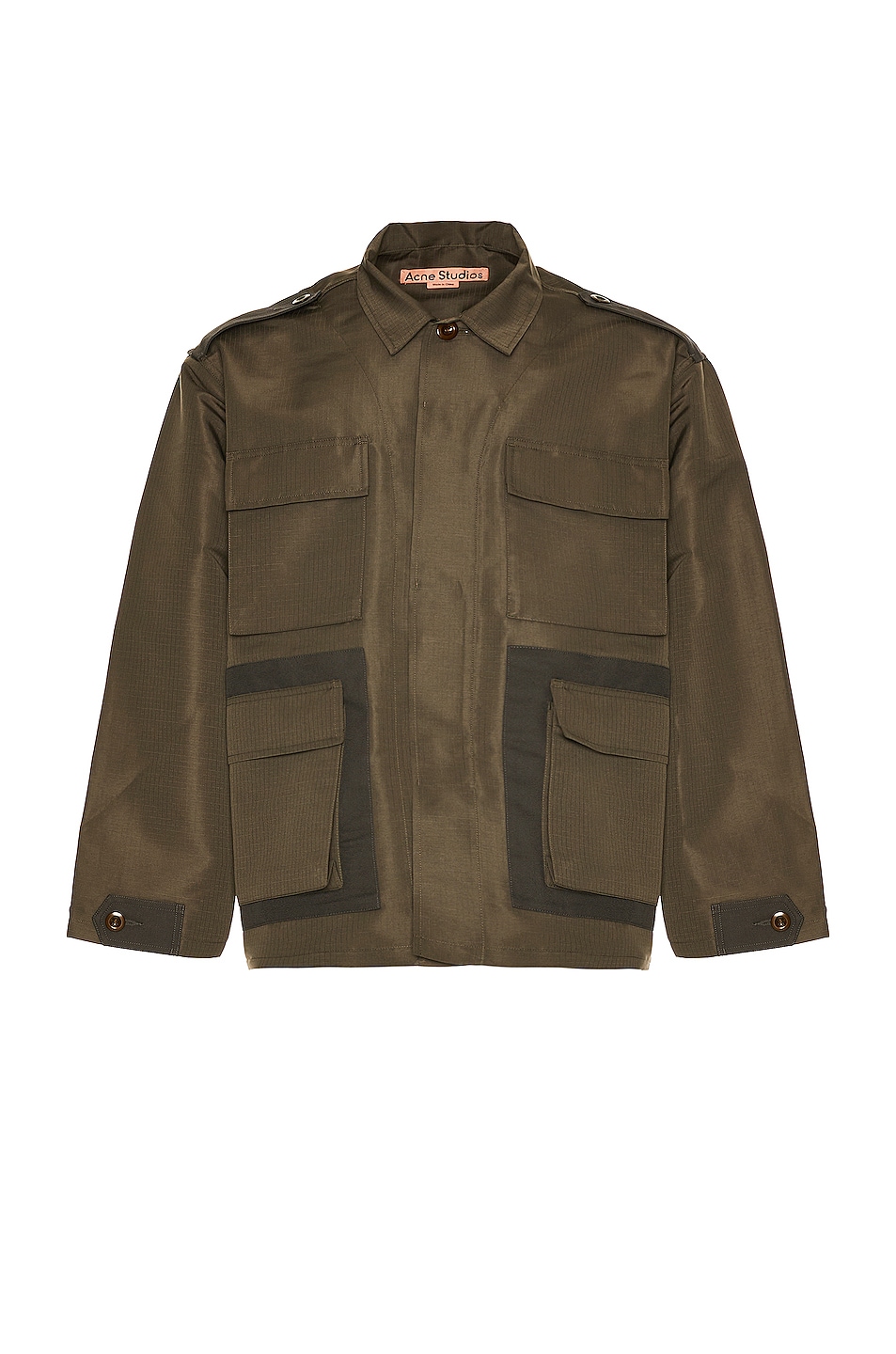 Image 1 of Acne Studios Shirt Jacket in Chestnut Brown